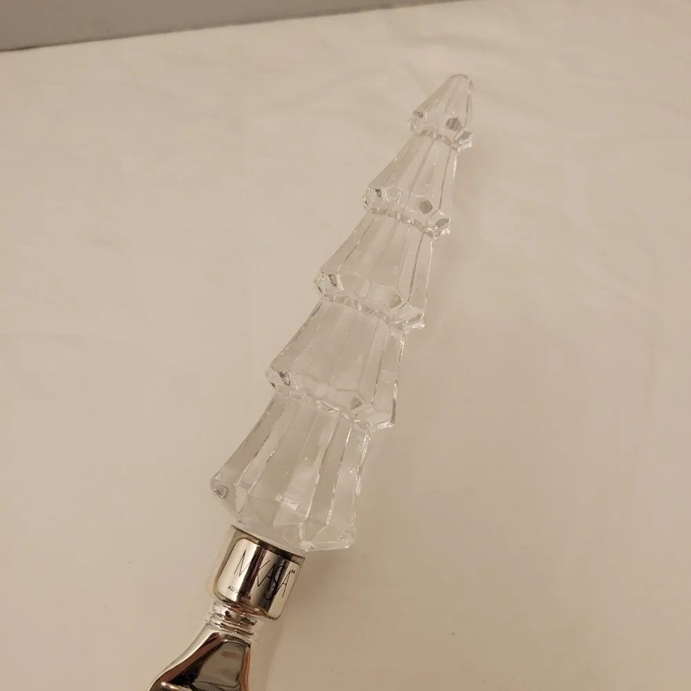 Mikasa Silver Plated Cake Knife Starshine Austrian Crystal Handle